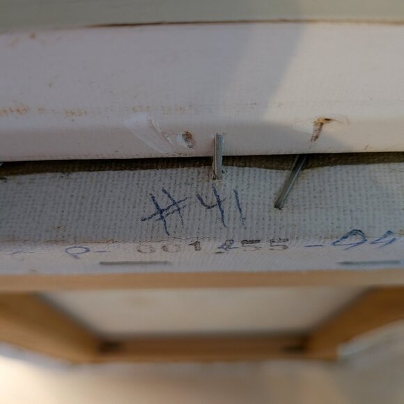 Signed StIll Life Oil Painting with Original Gold Frame and Backing - Picture 9 of 15